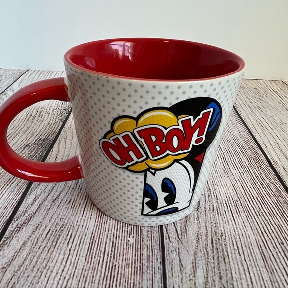 DISNEY Mickey Oh Boy Coffee Mug Cup - Picture 2 of 6